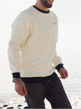 Anián x Nimmo Bay Legacy Collection Crewneck Sweatshirt Cream Green XL